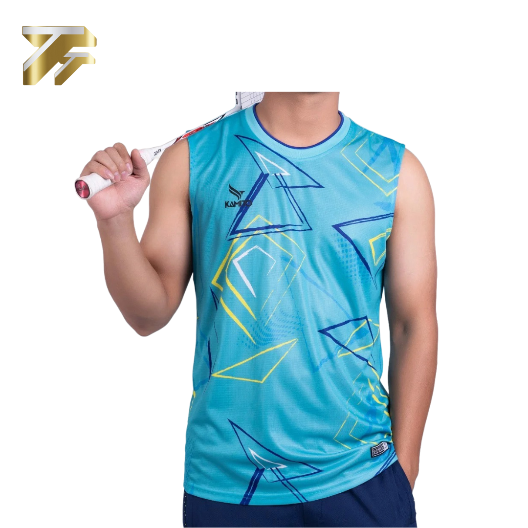Áo thể thao Kamito Flash light - Xanh ngọc - Nam