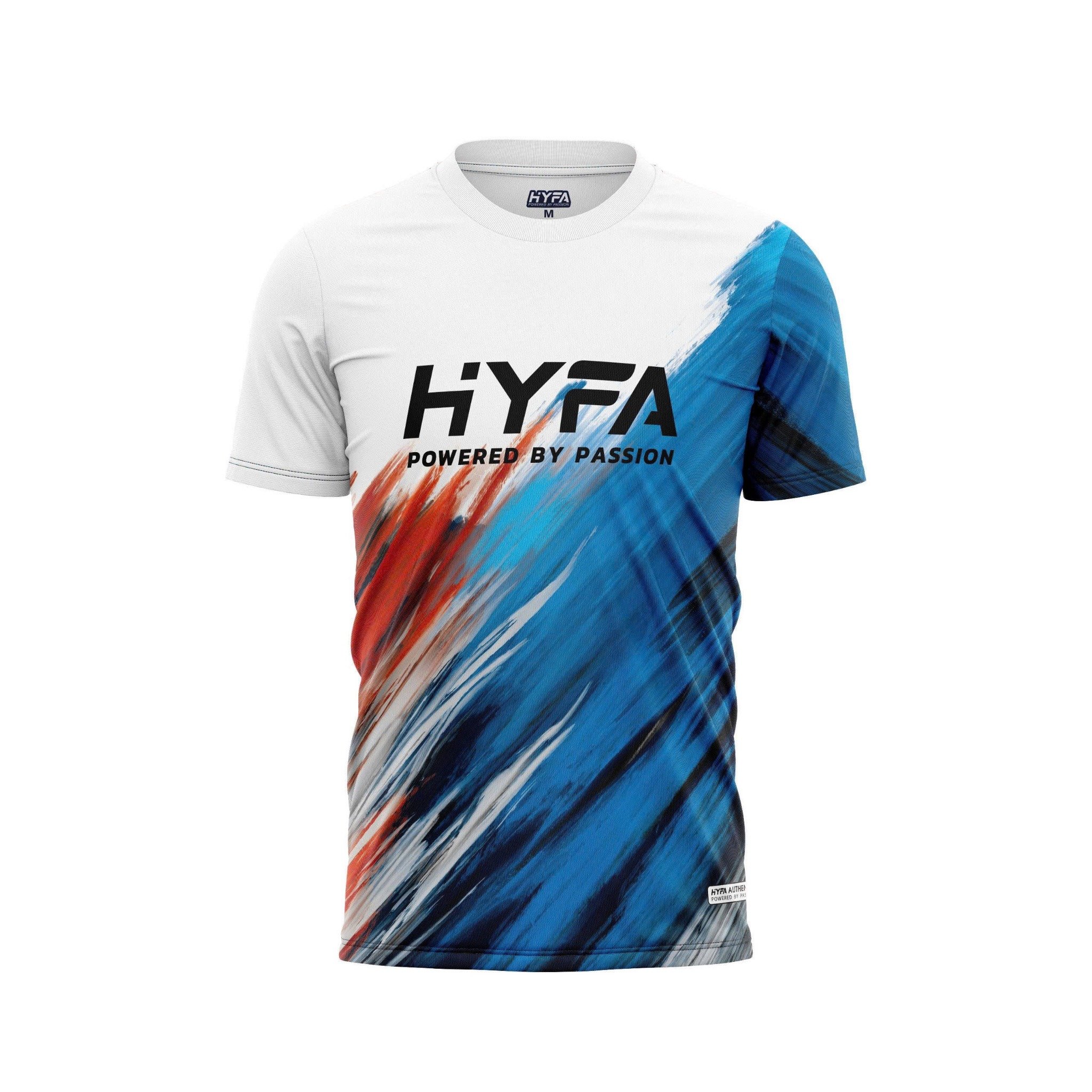 Áo thun thể thao Hyfa - Trắng xanh đỏ