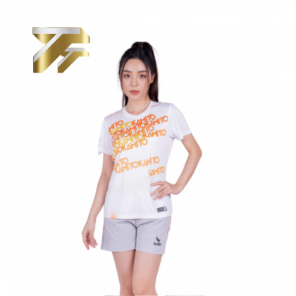 Áo T-shirt nữ Multi Kamito - trắng cam