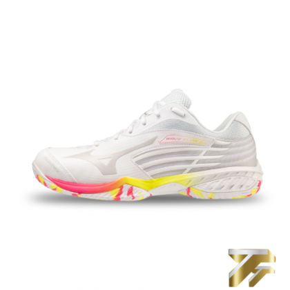 Giày Mizuno Wave Claw 2 - trắng hồng vàng