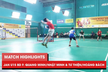 Highlights JWS 2021 (Tháng 1) | BD U15 Chung kết: Quang Minh/Nhật Minh vs Tư Thiện/Hoàng Bách