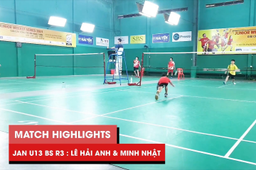 Highlights JWS 2021 (Tháng 1) | BS U13 Vòng 3 (Bảng dưới): Lê Hải Anh vs Cao Hoàng Minh Nhật