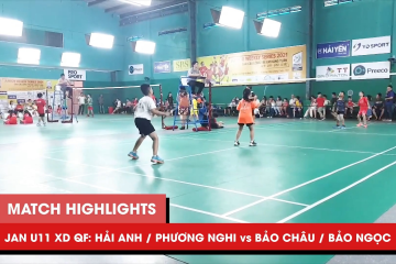 Highlights JWS 2021 (Tháng 1) | XD U11 Tứ kết: Hải Anh/Phương Nghi vs Bảo Châu/Bảo Ngọc