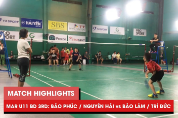 Highlights | JWS 2021 (Tháng 3) | BD U11 Tranh hạng Ba: Bảo Phúc/Nguyên Hải vs Bảo Lâm/Trí Đức