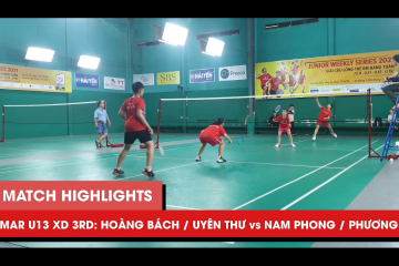 Highlights | JWS 2021 (Tháng 3) | XD U13 Tranh hạng Ba: Hoàng Bách/Uyên Thư vs Nam Phong/Phương Nghi