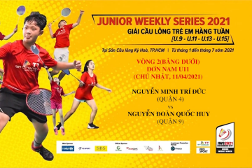 JWS 2021 (11/4) | U11 | BS | R2: Nguyễn Minh Trí Đức (Quận 4) vs Nguyễn Đoàn Quốc Huy (Quận 9)