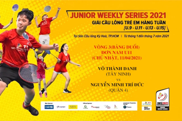 JWS 2021 (11/4) | U11 | BS | R3: Võ Thành Danh (Tây Ninh) vs Nguyễn Minh Trí Đức (Quận 4)