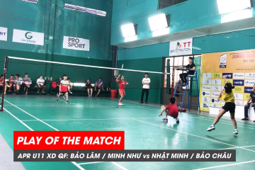 Play of the match | JWS 2021 (Tháng 4) | XD U11 Tứ kết: Bảo Lâm/Minh Như vs Nhật Minh/Bảo Châu